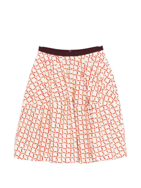 Marni Geometric Print Skirt - Neutrals 
