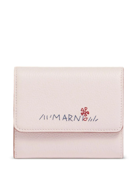  Marni Gusseted-embroidered Wallet - Pink 
