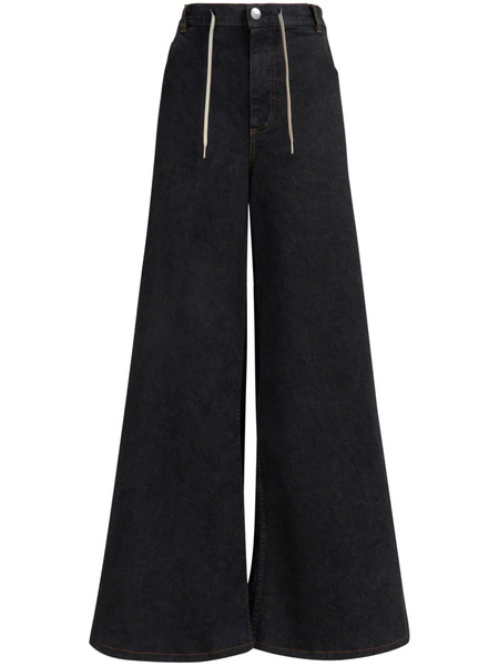  Marni High-rise Wide-leg Jeans - Black 