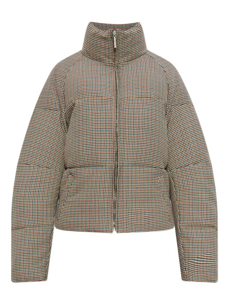  Marni Houndstooth Puffer Jacket - Brown 