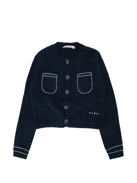  Marni Kids Button-up Cardigan - Blue 