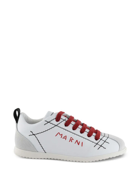 Marni Kids Contrast-stitching Sneakers - White 