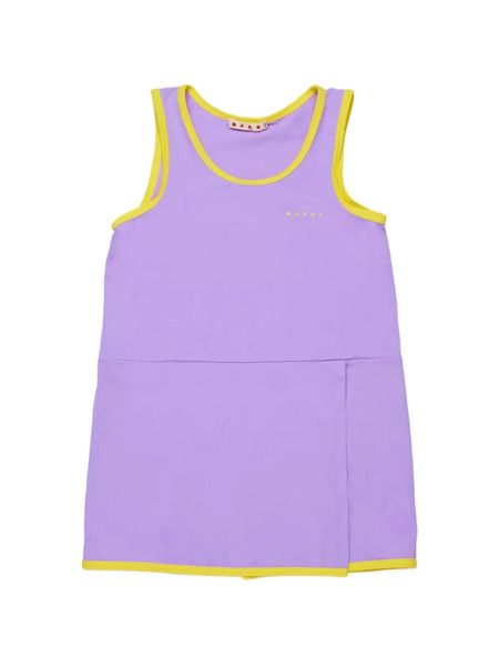  Marni Kids Contrast-trim Swimsuit - Purple 