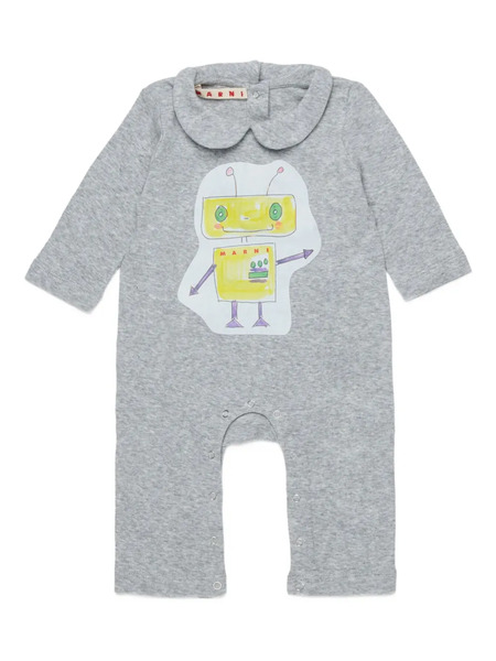  Marni Kids Cotton Romper - Grey 