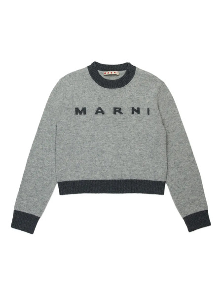  Marni Kids Crew Neck Sweater - Grey 