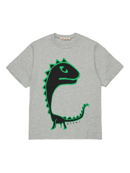  Marni Kids Dinosaur Graphic T-shirt - Grey 