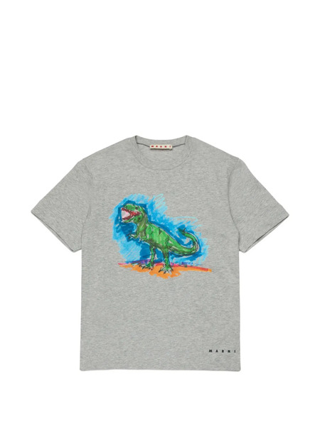  Marni Kids Dinosaur-print T-shirt - Grey 