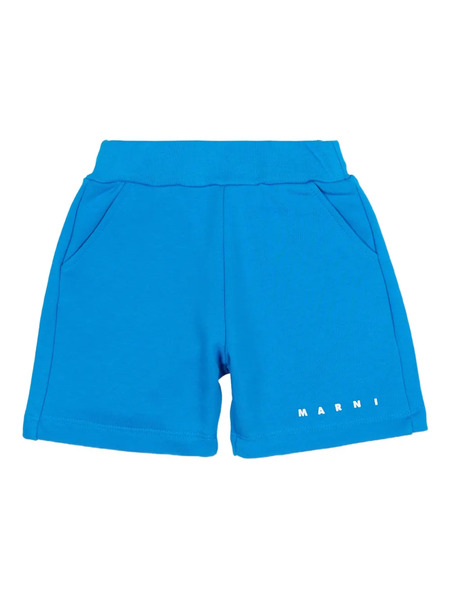  Marni Kids Elasticated-waistband Shorts - Blue 