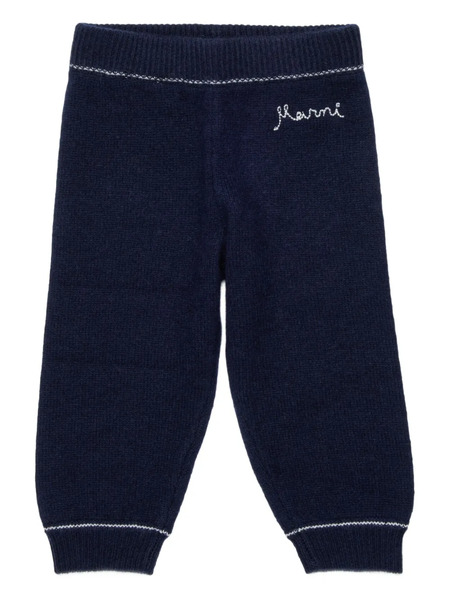  Marni Kids Knitted Track Pants - Blue 