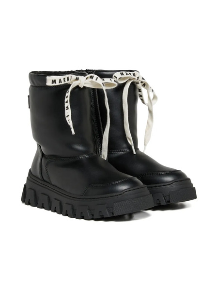  Marni Kids Lace-up Ankle Boots - Black 