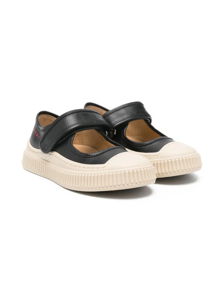  Marni Kids Leather Ballet Flats - Black 