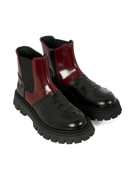  Marni Kids Leather-panelled Zip Boots - Black 