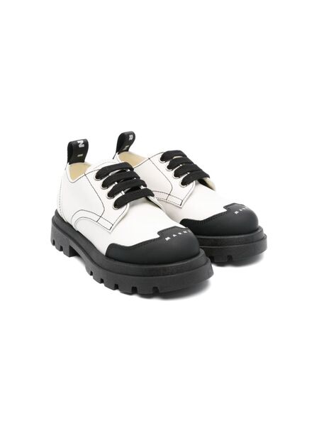  Marni Kids Leather Sneakers - White 