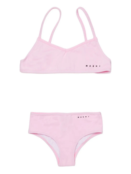  Marni Kids Logo Bikini - Pink 