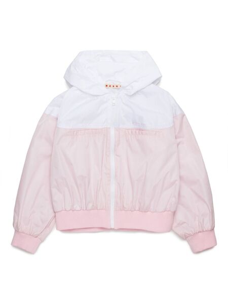  Marni Kids Logo-embroidered Bomber Jacket - Pink 