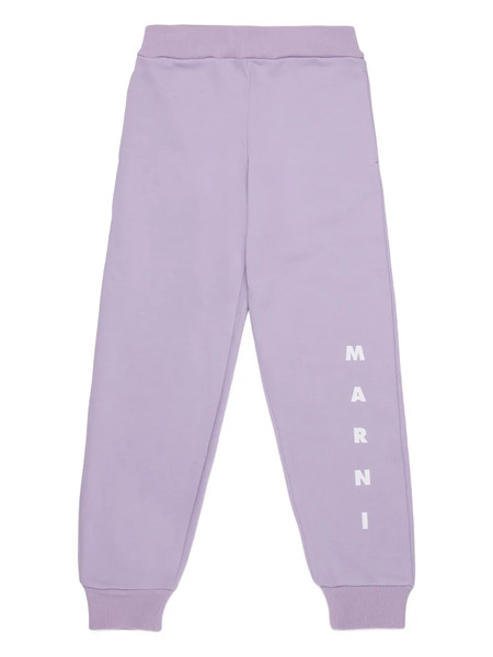  Marni Kids Logo-embroidered Fleece Track Pants - Purple 
