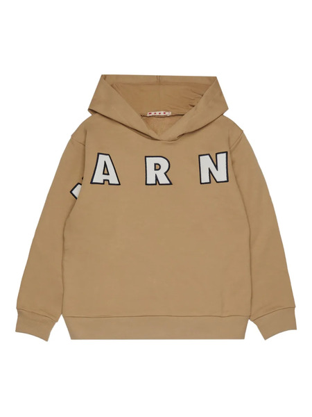  Marni Kids Logo-patch Hoodie - Neutrals 