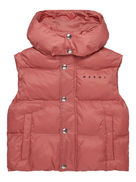  Marni Kids Logo-print Padded Gilet - Pink 
