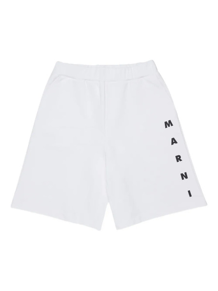  Marni Kids Logo-print Shorts - White 
