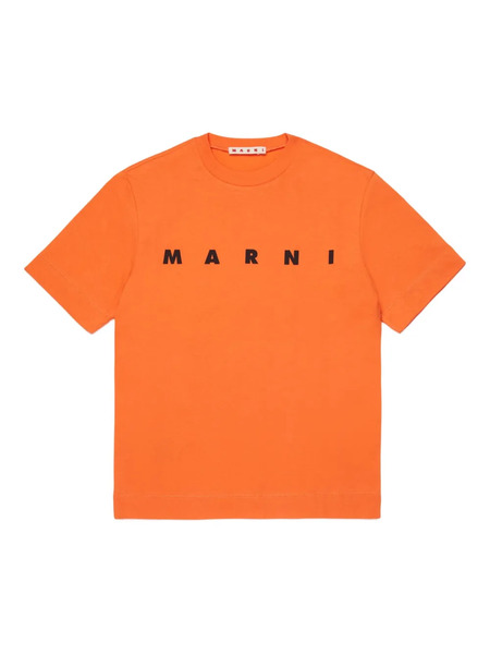  Marni Kids Logo-print T-shirt - Orange 