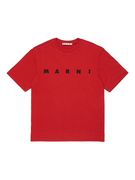  Marni Kids Logo-print T-shirt - Red 
