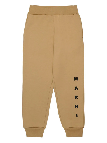  Marni Kids Logo-print Trousers - Neutrals 