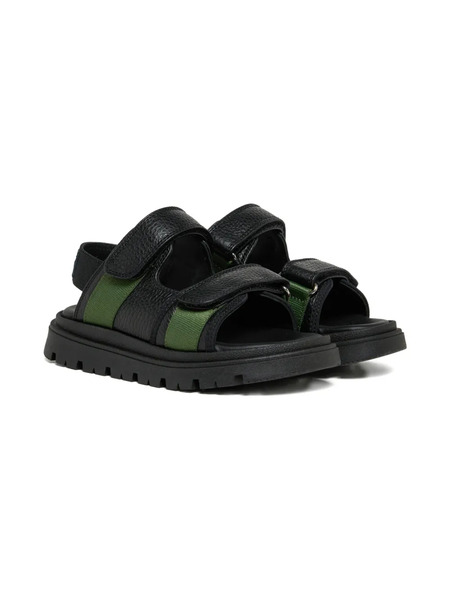  Marni Kids Logo Sandals - Black 