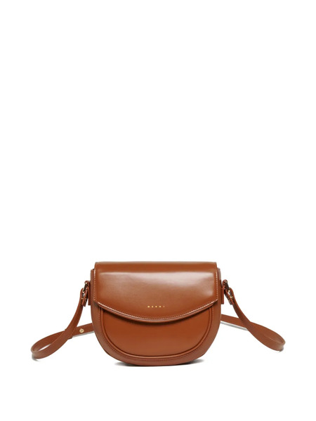  Marni Kids Logo Smile Shoulder Bag - Brown 