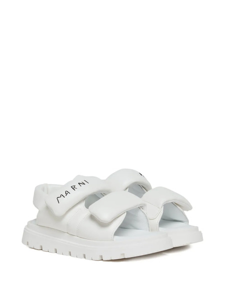  Marni Kids Logo-strap Sandals - White 