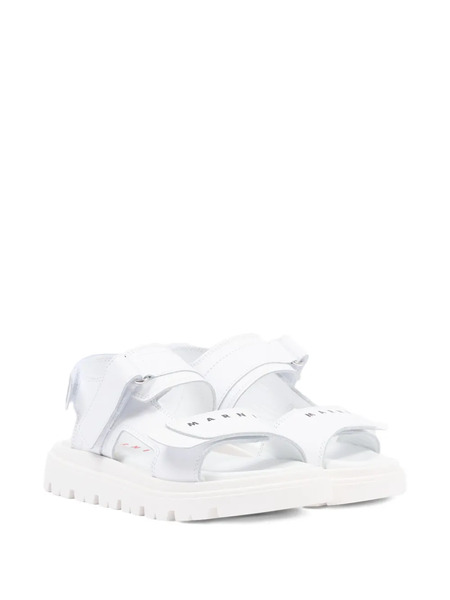  Marni Kids Logo-strap Sandals - White 