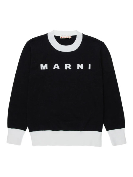  Marni Kids Logo Sweater - Black 