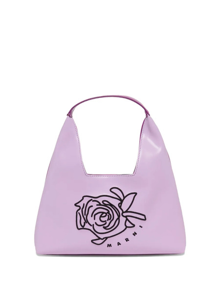  Marni Kids Rose Diamond Shoulder Bag - Purple 