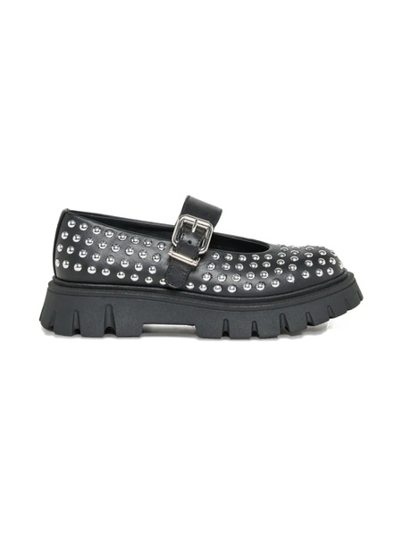  Marni Kids Studded Buckle Ballerinas - Black 