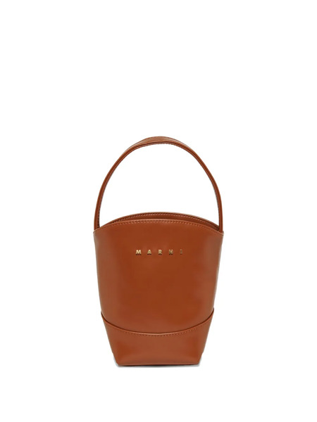  Marni Kids Top-handle Flower Basket Shoulder Bag - Brown 