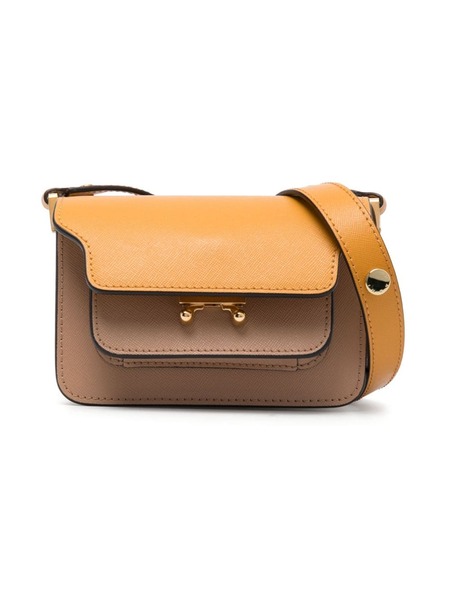  Marni Kids Trunk Crossbody Leather Bag - Brown 