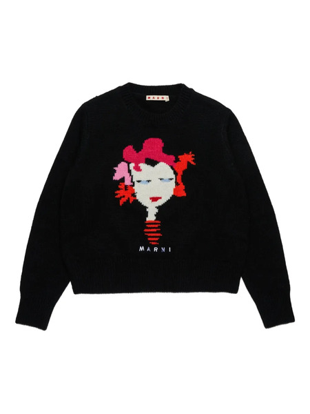  Marni Kids Wool-blend Sweater - Black 