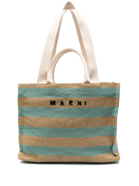  Marni Large Basket Tote Bag - Neutrals 