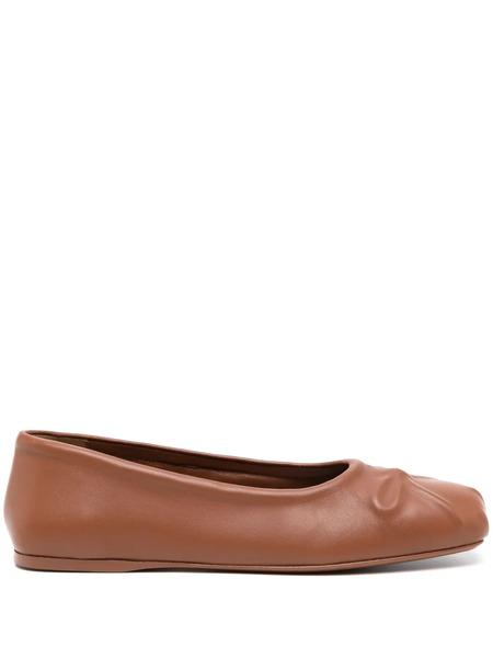  Marni Leather Ballet Flats - Brown 