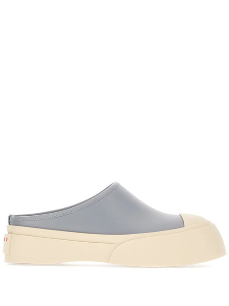  Marni Leather Flat Mules - Blue 