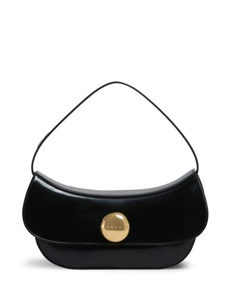  Marni Leather Shoulder Bag - Black 