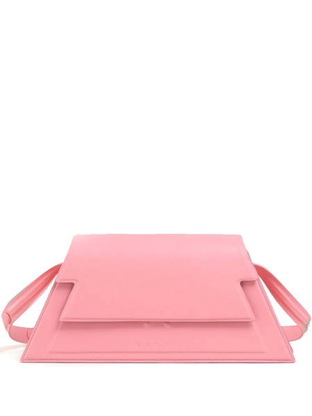  Marni Logo-debossed Leather Shoulder Bag - Pink 