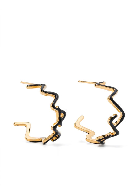  Marni Logo Earrings - Gold 