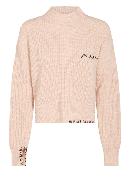  Marni Logo-embroidered Sweater - Neutrals 