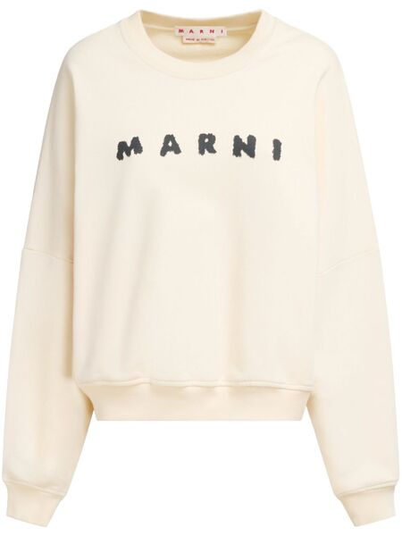  Marni Logo-print Sweatshirt - Neutrals 