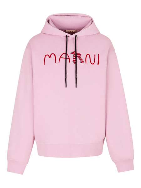  Marni Logo-printed Hoodie - Pink 