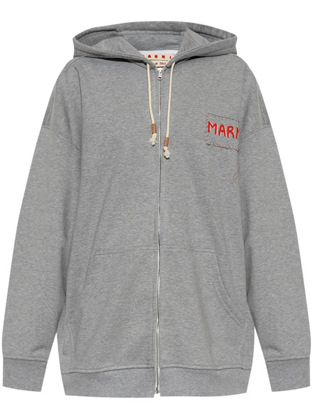  Marni Loopback Hoodie - Grey 