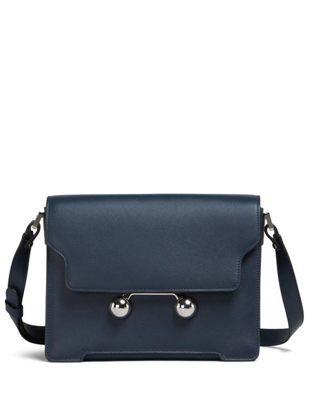  Marni Medium Trunkaroo Leather Shoulder Bag - Blue 