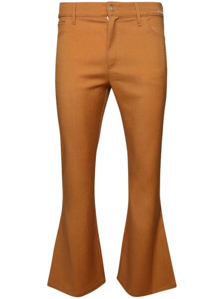  Marni Mid-rise Flared Trousers - Orange 