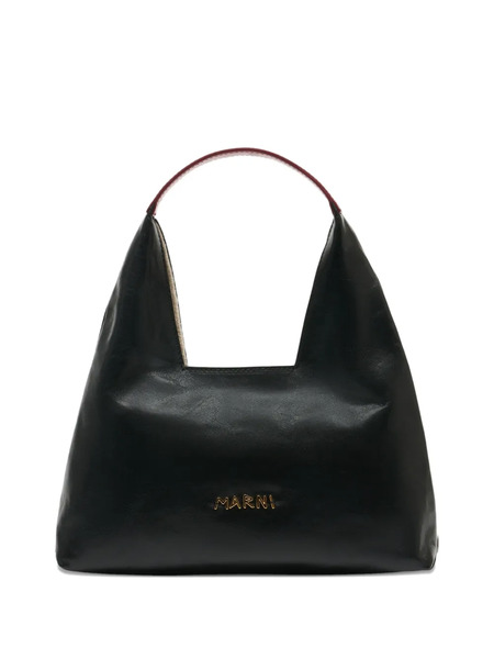  Marni Mini Leather Shoulder Bag - Black 