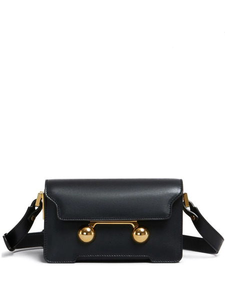  Marni Mini Trunkaroo Leather Shoulder Bag - Black 